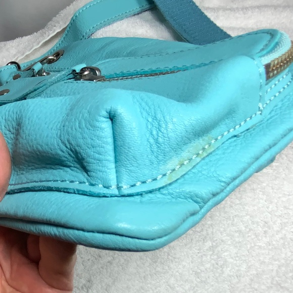 Fossil Light Blue Leather Crossbody - Picture 12 of 16